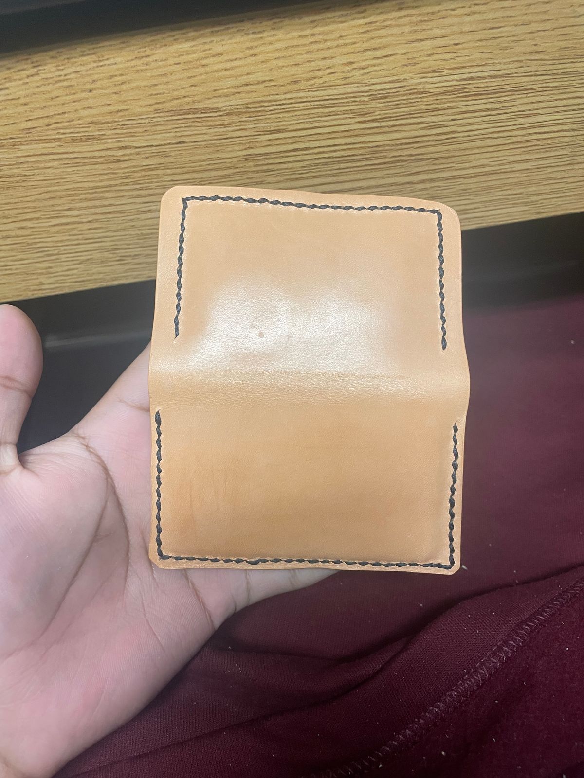 Photo by aman123 on October 16, 2022 of the Self-Made Wallet in Conceria Walpier Natural Buttero.