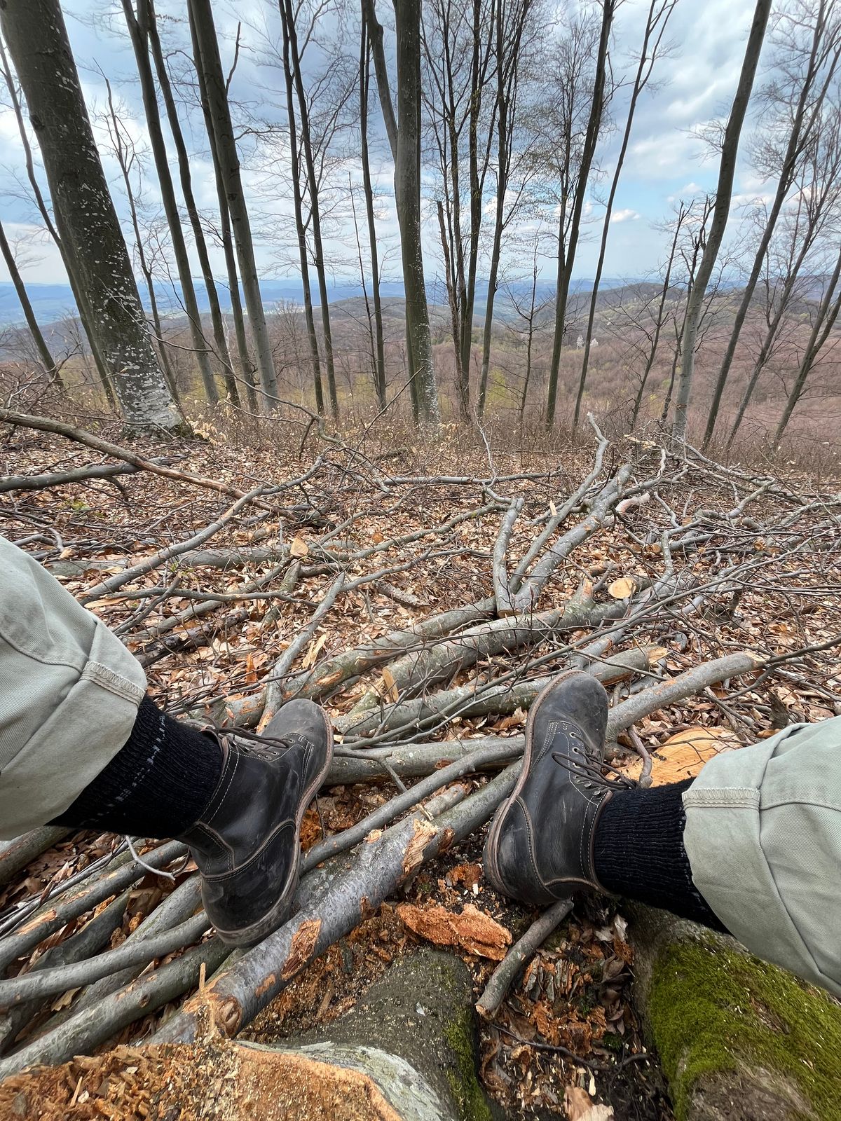 Photo by ambulambu on April 11, 2026 of the Truman Plain Toe Boot in Seidel Charcoal Double Shot.