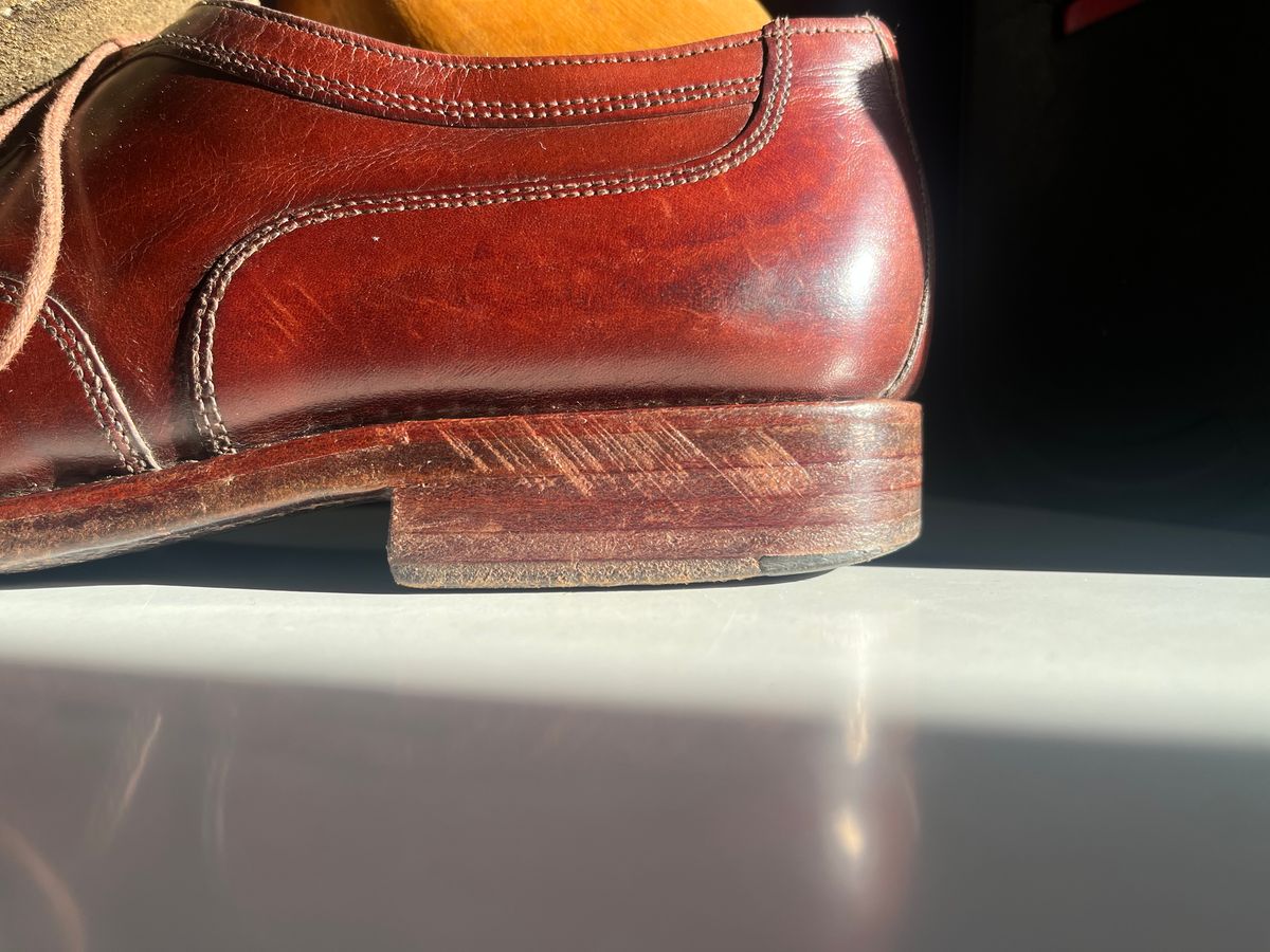 Photo by ambulambu on June 22, 2026 of the Ludwig Reiter Square Toe Derby in Unknown Natural Veg Tan.