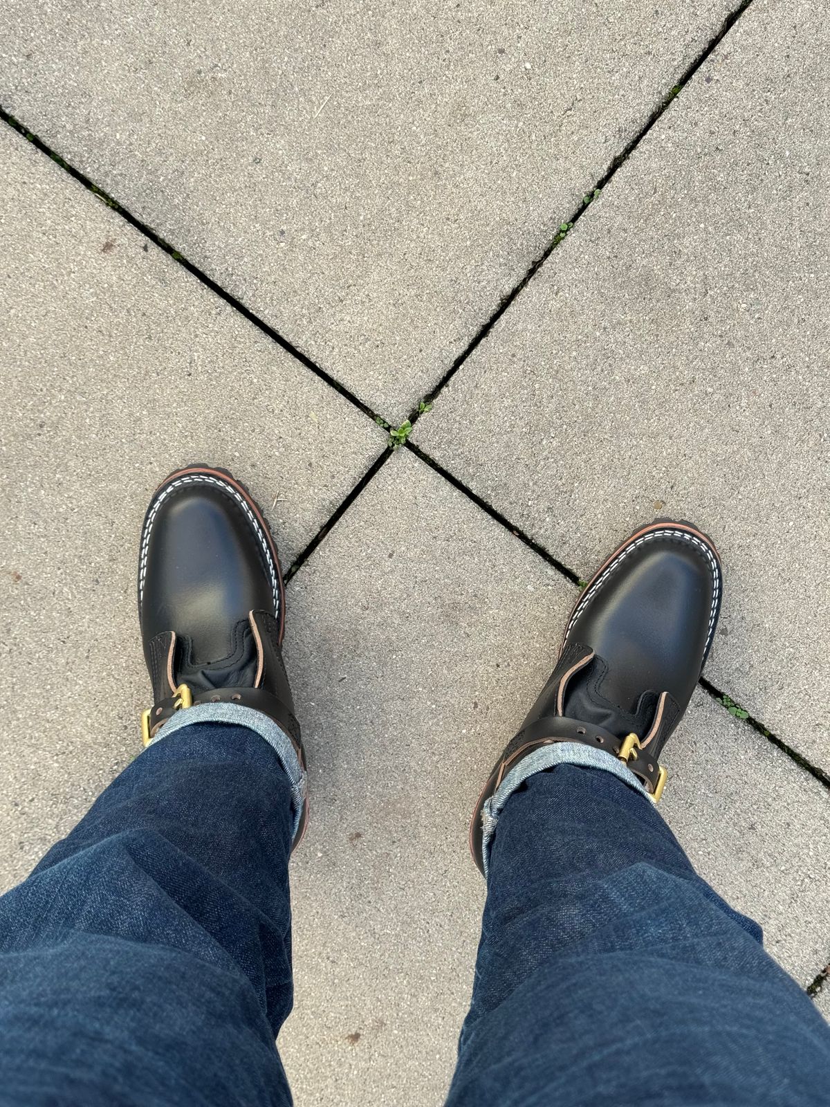Photo by Sebekhetep on December 16, 2023 of the Nicks Heritage TankerPro in Horween Black Chromexcel.