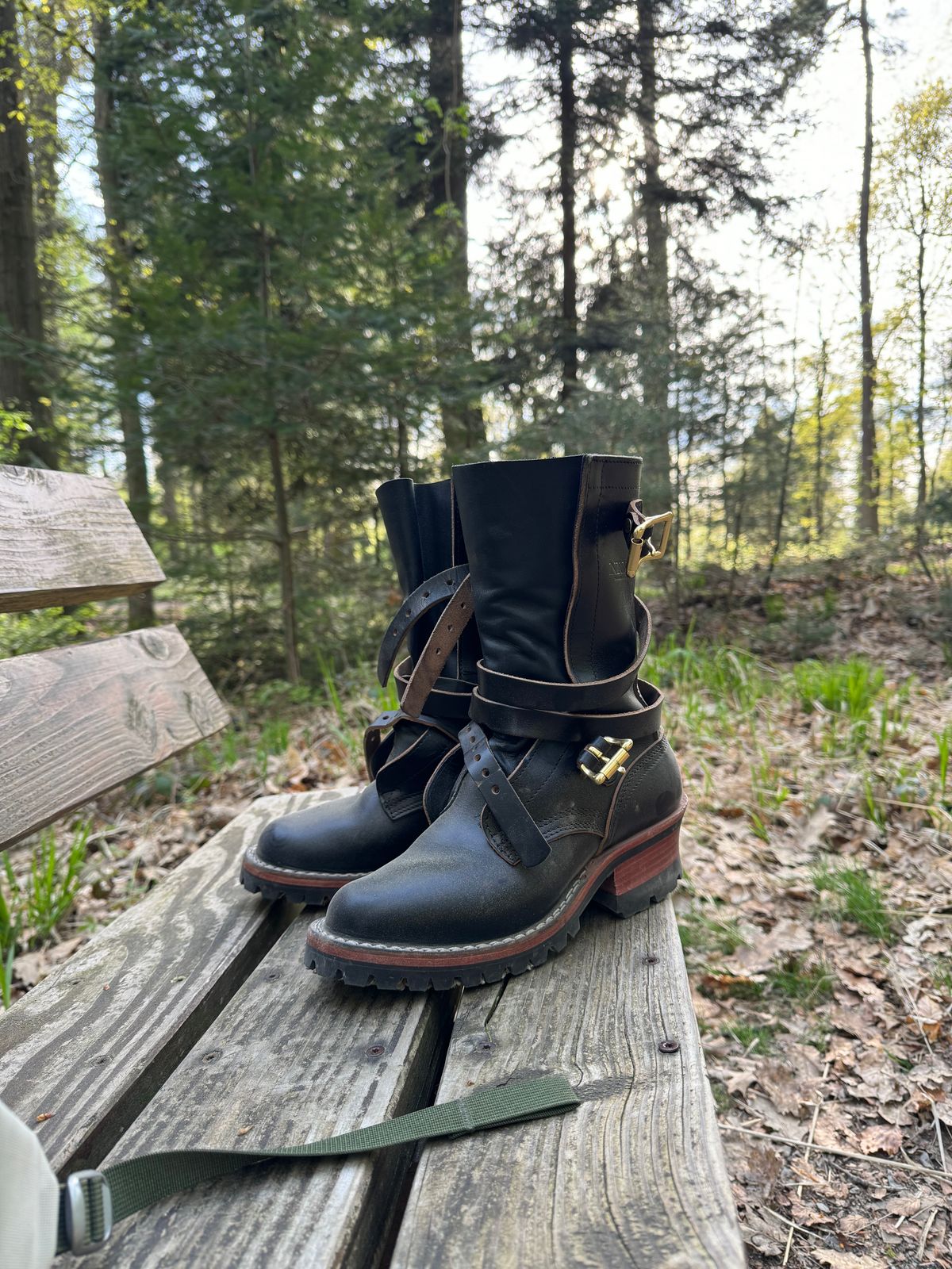 Photo by Sebekhetep on April 14, 2024 of the Nicks Heritage TankerPro in Horween Black Chromexcel.