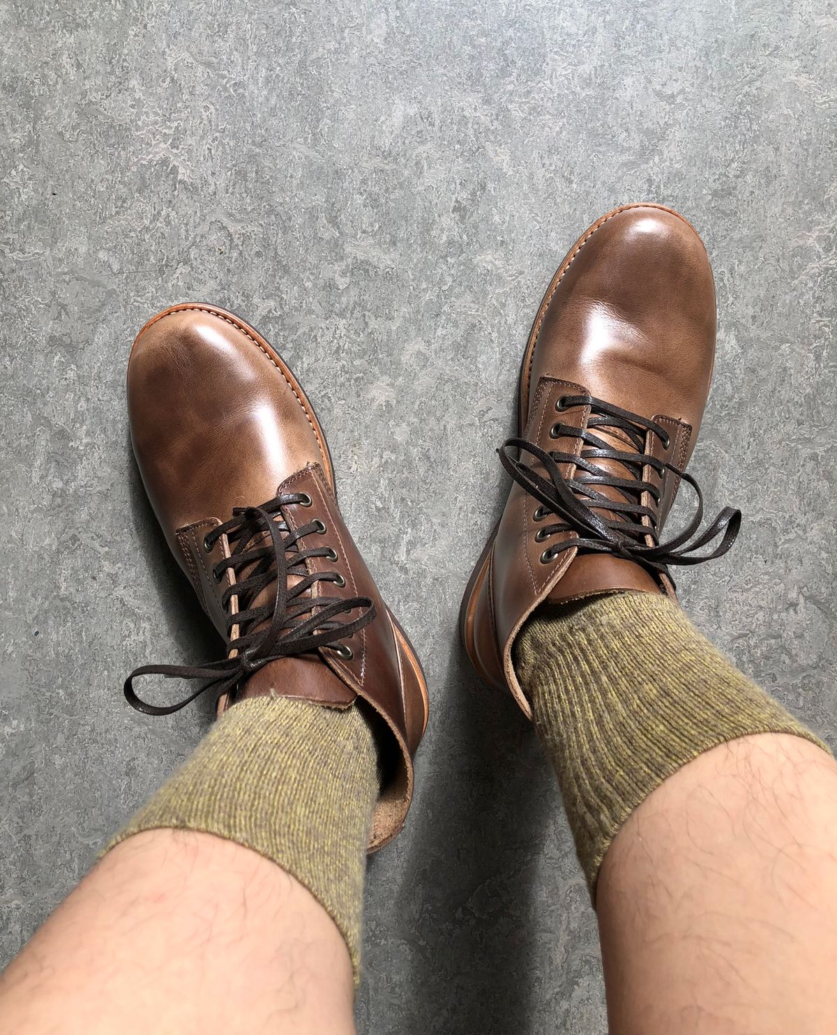 Photo by Sebekhetep on March 15, 2023 of the Oak Street Bootmakers Field Boot in Horween Natural Chromexcel.