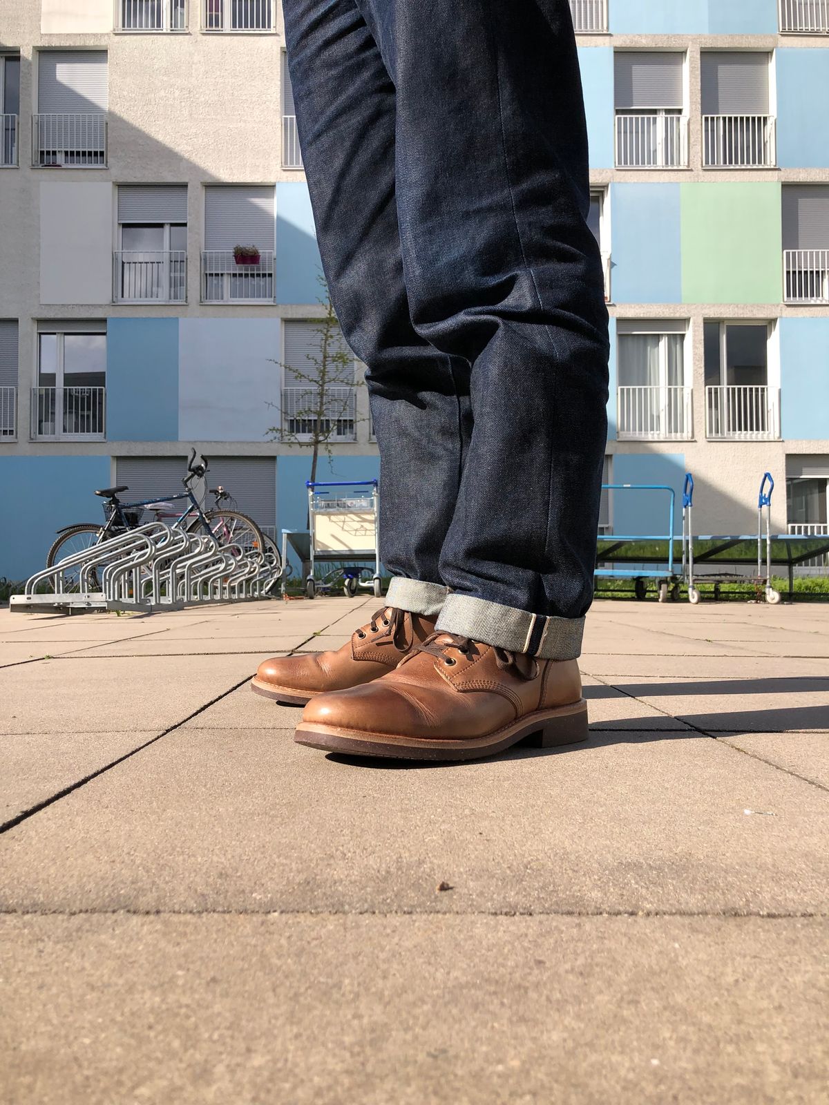 Photo by Sebekhetep on April 11, 2023 of the Oak Street Bootmakers Field Boot in Horween Natural Chromexcel.