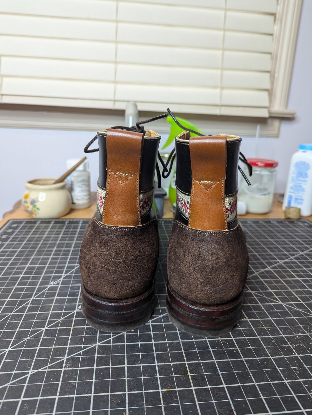 Photo by ArnoShoes on October 1, 2024 of the Arno Vishivanka in Maryam 1071 Pull-up Shell Cordovan.