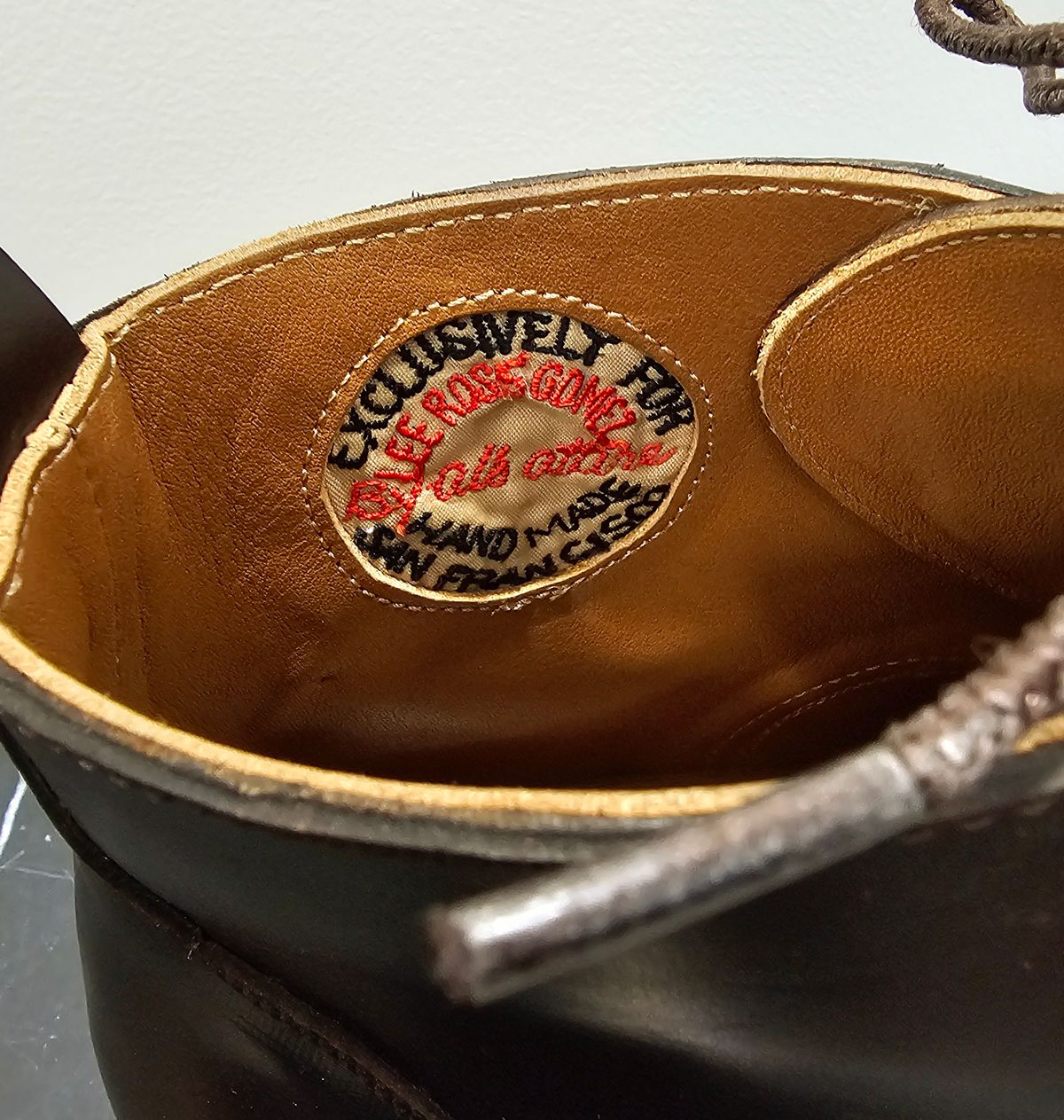 Photo by LeeRoss on October 30, 2024 of the Al's Attire Hand Made Type 1 Service Boot in Horween Brown Chromexcel Horsehide.