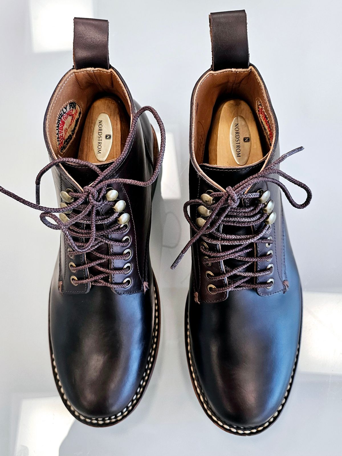 Photo by LeeRoss on November 1, 2024 of the Al's Attire Hand Made Type 1 Service Boot in Horween Brown Chromexcel Horsehide.