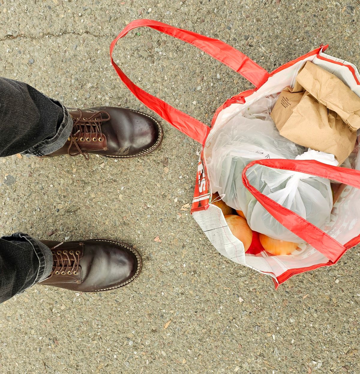 Photo by LeeRoss on December 1, 2024 of the Al's Attire Hand Made Type 1 Service Boot in Horween Brown Chromexcel Horsehide.