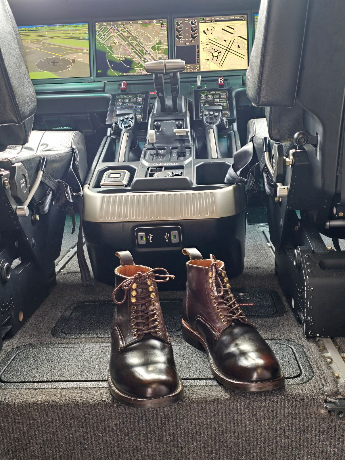 Photo by LeeRoss on February 15, 2025 of the Al's Attire Hand Made Type 1 Service Boot in Horween Brown Chromexcel Horsehide.