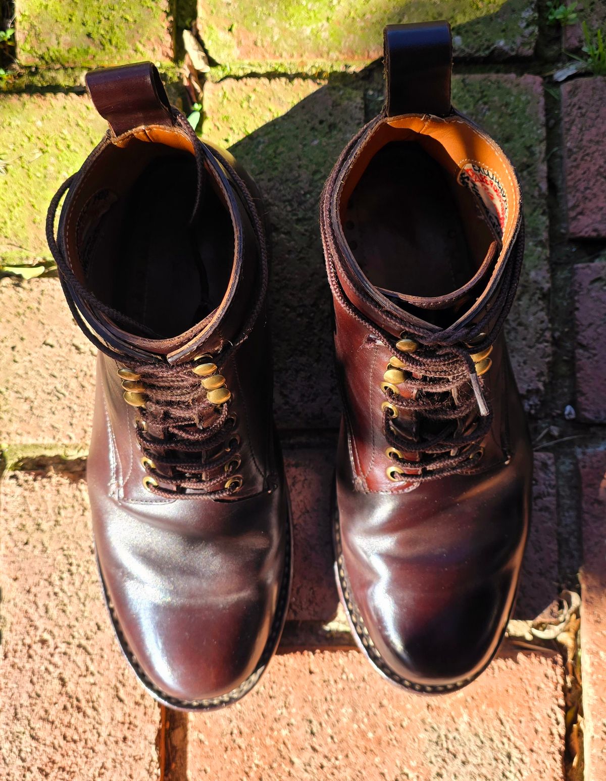 Photo by LeeRoss on March 1, 2025 of the Al's Attire Hand Made Type 1 Service Boot in Horween Brown Chromexcel Horsehide.