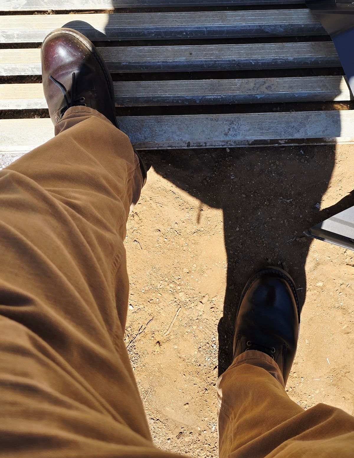 Photo by LeeRoss on July 30, 2025 of the Al's Attire Hand Made Type 1 Service Boot in Horween Brown Chromexcel Horsehide.