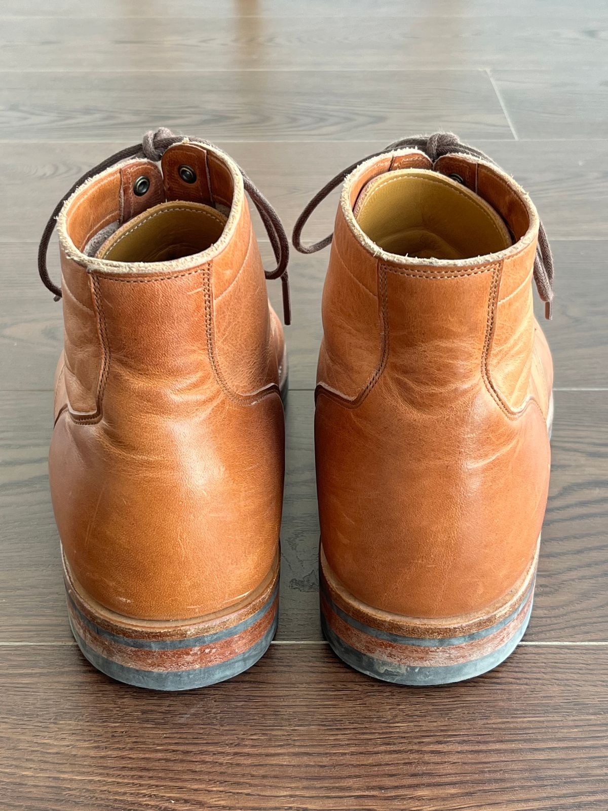 Photo by MukMukSifu on March 13, 2025 of the Viberg Service Boot BCT in Horween Natural Dublin.