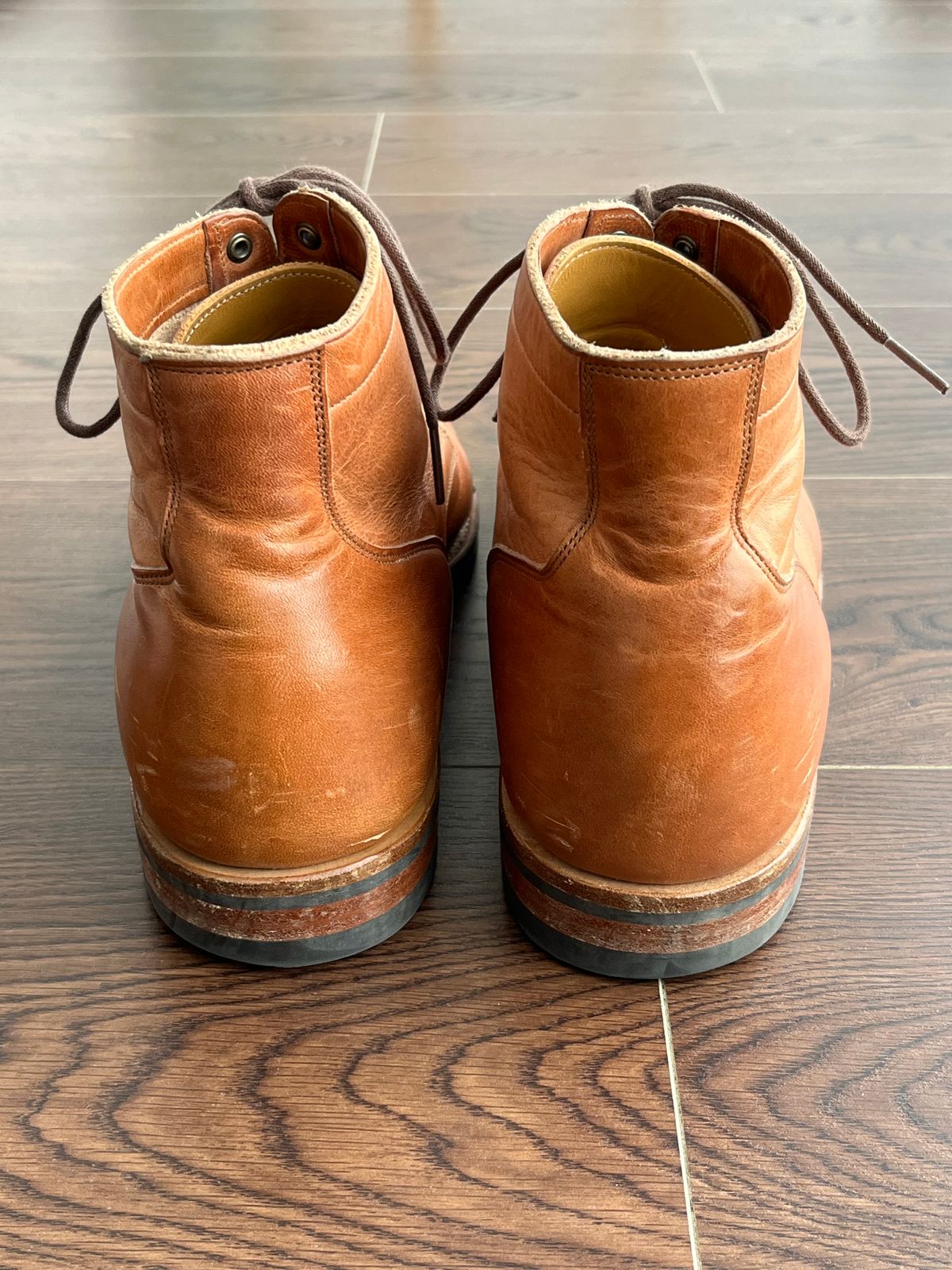 Photo by MukMukSifu on April 2, 2025 of the Viberg Service Boot BCT in Horween Natural Dublin.