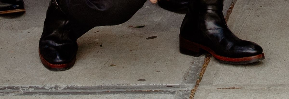 Photo by LaserKiwi on April 27, 2025 of the Blkbrd Shoemaker Umaid Jodhpur Boot in Maryam Black TPR Horsebutt.
