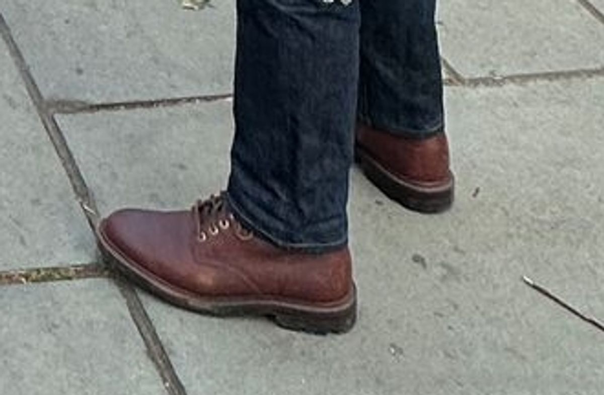 Photo by LaserKiwi on April 20, 2025 of the Grant Stone Diesel Boot in Seidel Walnut Bison.
