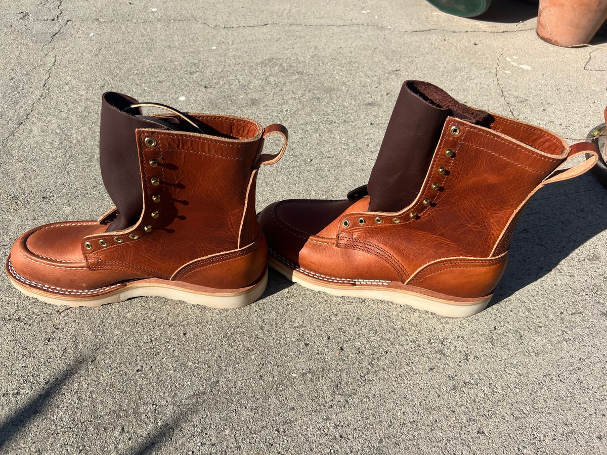 Photo by jessejames_c on September 11, 2025 of the Nicks DomePro in Horween English Tan Dublin.
