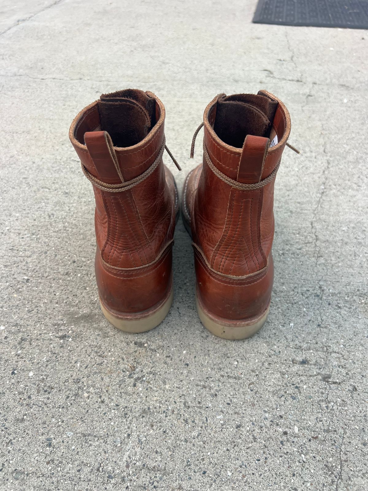 Photo by jessejames_c on November 4, 2025 of the Nicks DomePro in Horween English Tan Dublin.