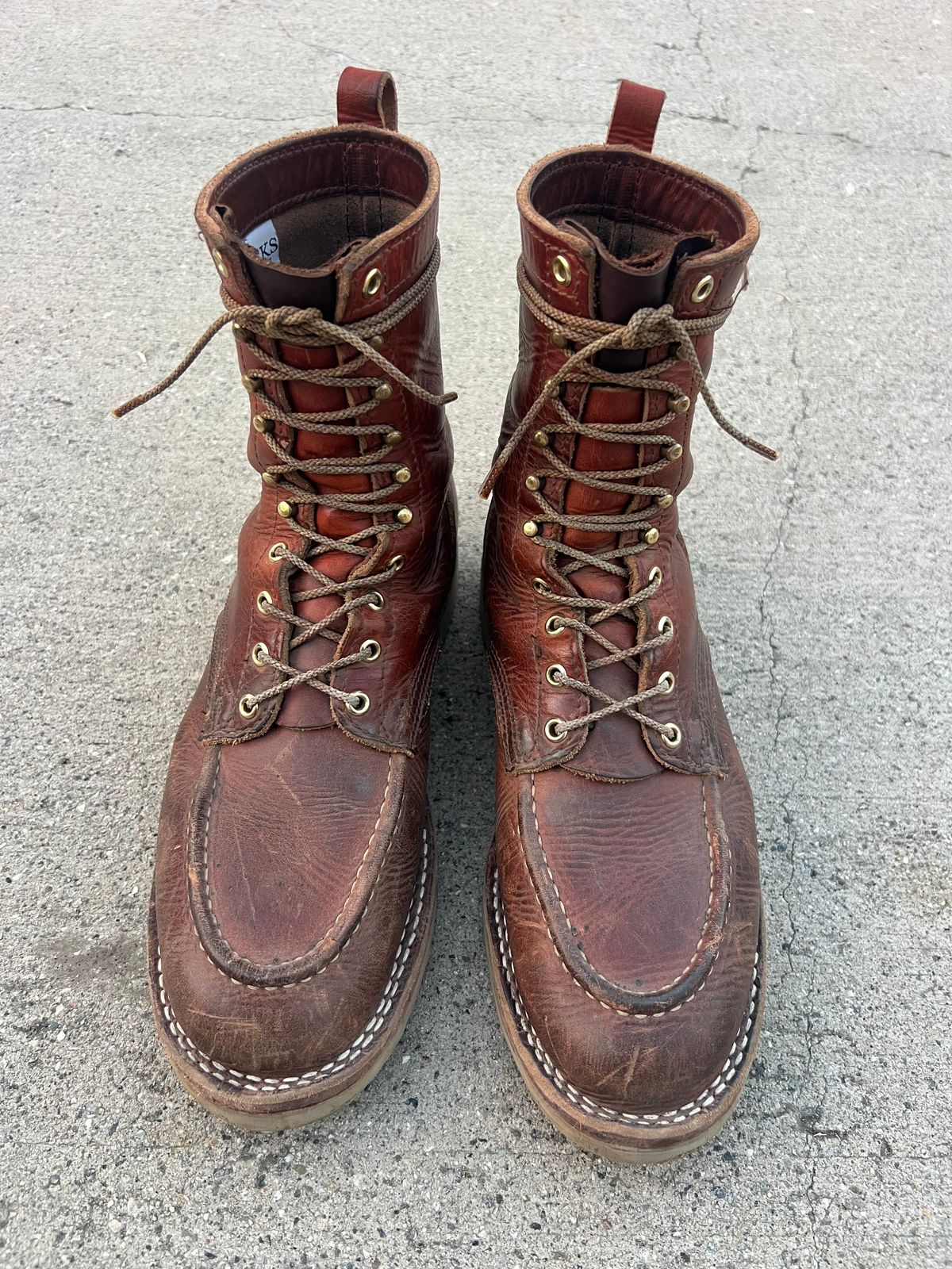 Photo by jessejames_c on November 4, 2025 of the Nicks DomePro in Horween English Tan Dublin.