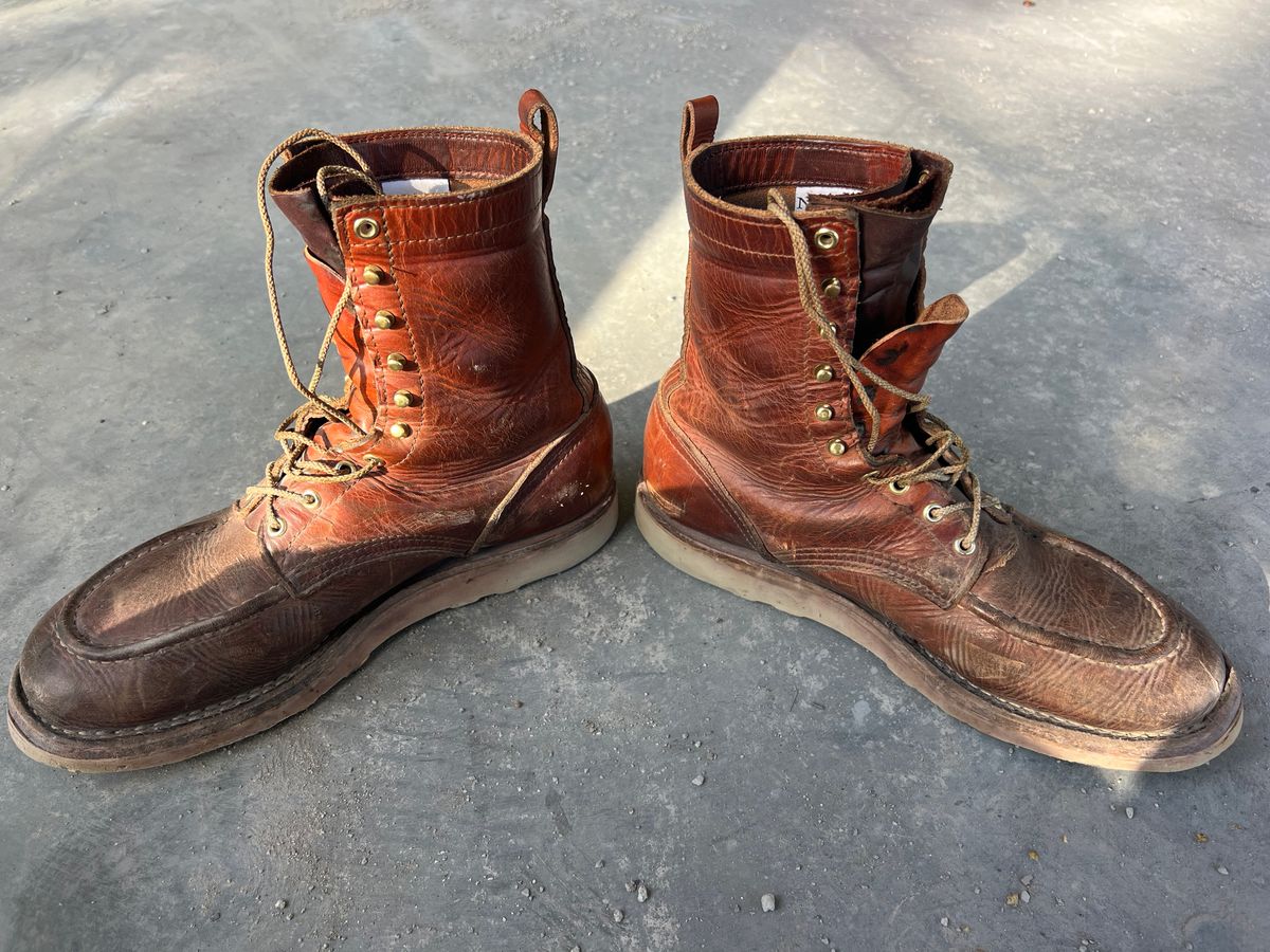 Photo by jessejames_c on December 3, 2025 of the Nicks DomePro in Horween English Tan Dublin.