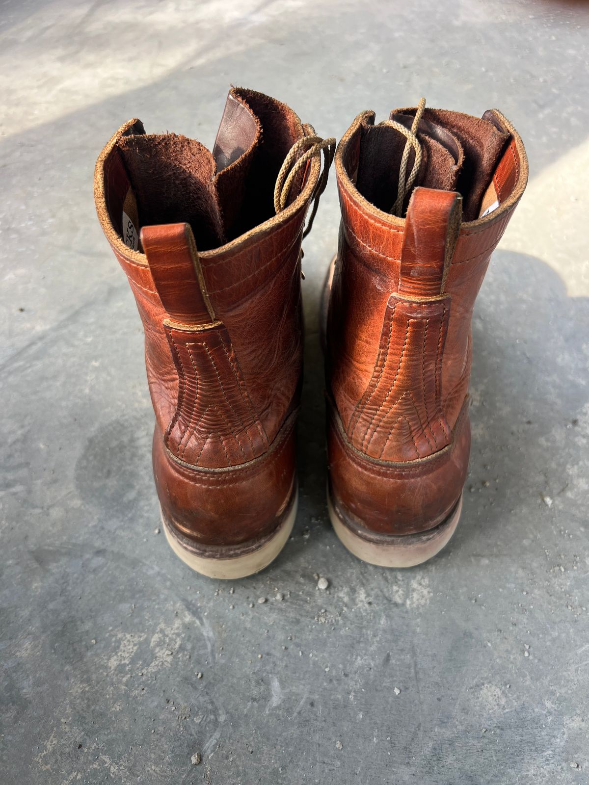 Photo by jessejames_c on December 3, 2025 of the Nicks DomePro in Horween English Tan Dublin.