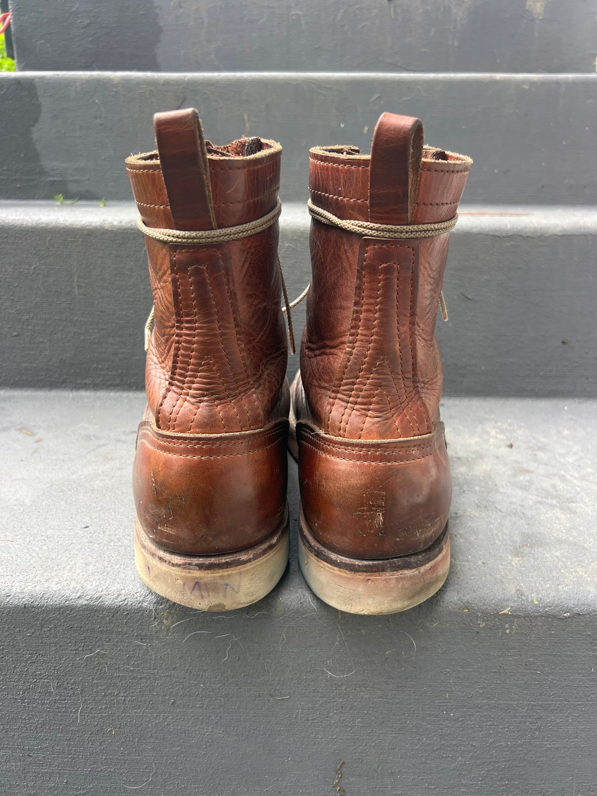 Photo by jessejames_c on January 3, 2026 of the Nicks DomePro in Horween English Tan Dublin.