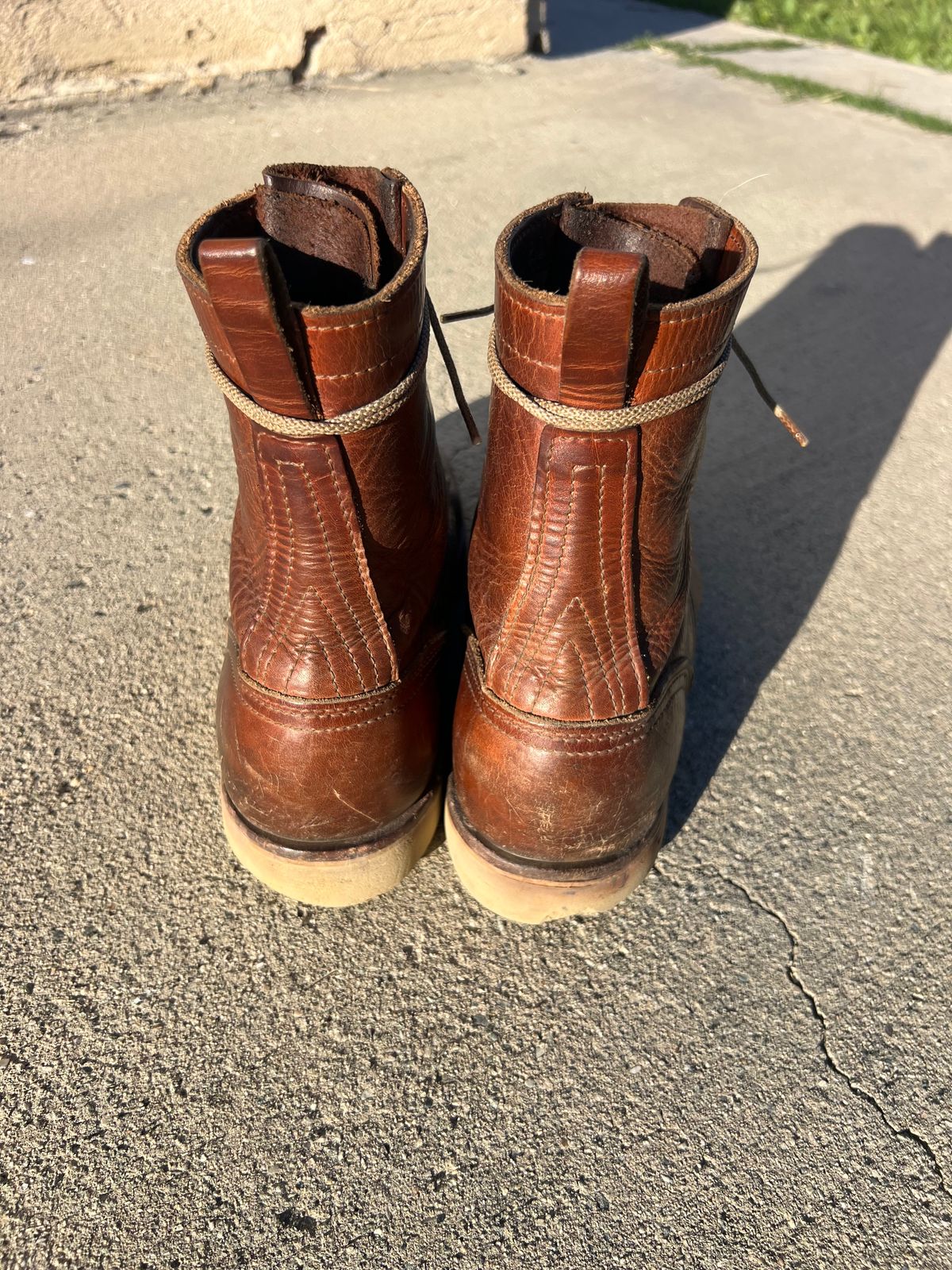 Photo by jessejames_c on March 3, 2026 of the Nicks DomePro in Horween English Tan Dublin.