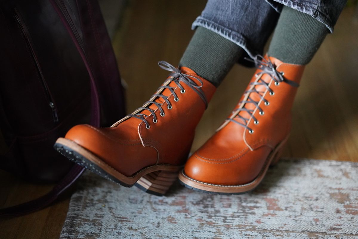 Photo by alleycat on October 2, 2025 of the Red Wing Clara in S.B. Foot Oro Legacy.