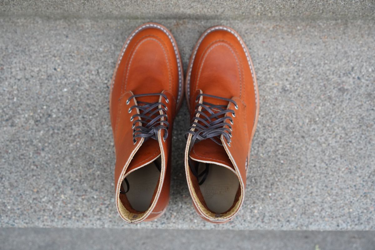 Photo by alleycat on October 2, 2025 of the Red Wing Clara in S.B. Foot Oro Legacy.