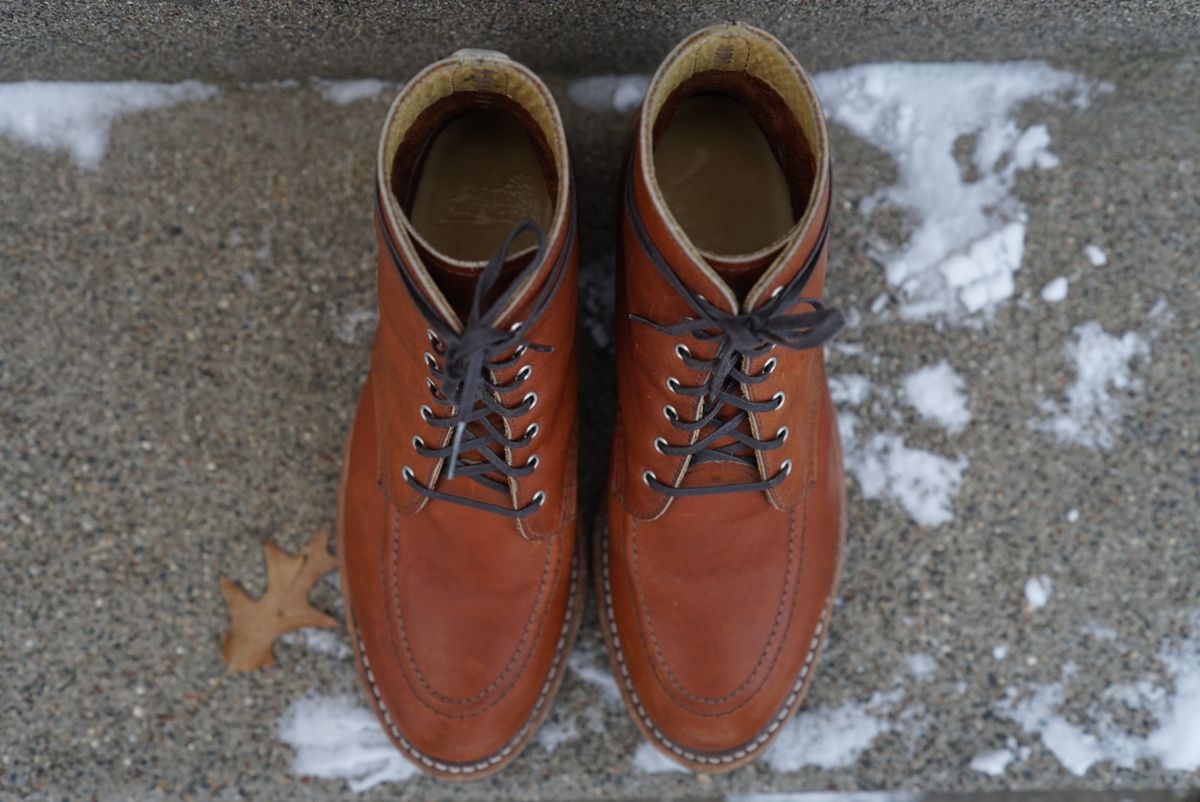 Photo by alleycat on December 1, 2025 of the Red Wing Clara in S.B. Foot Oro Legacy.