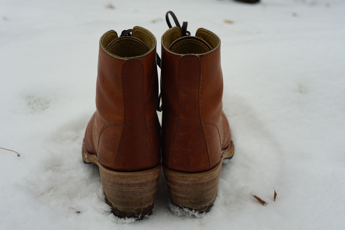 Photo by alleycat on January 4, 2026 of the Red Wing Clara in S.B. Foot Oro Legacy.