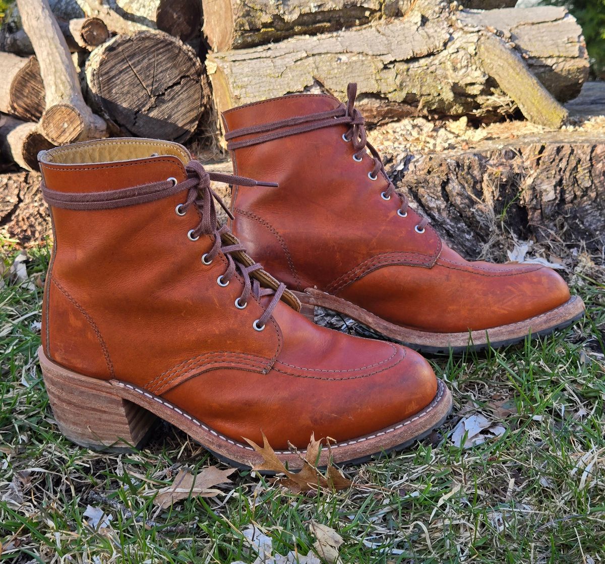 Photo by alleycat on April 5, 2026 of the Red Wing Clara in S.B. Foot Oro Legacy.