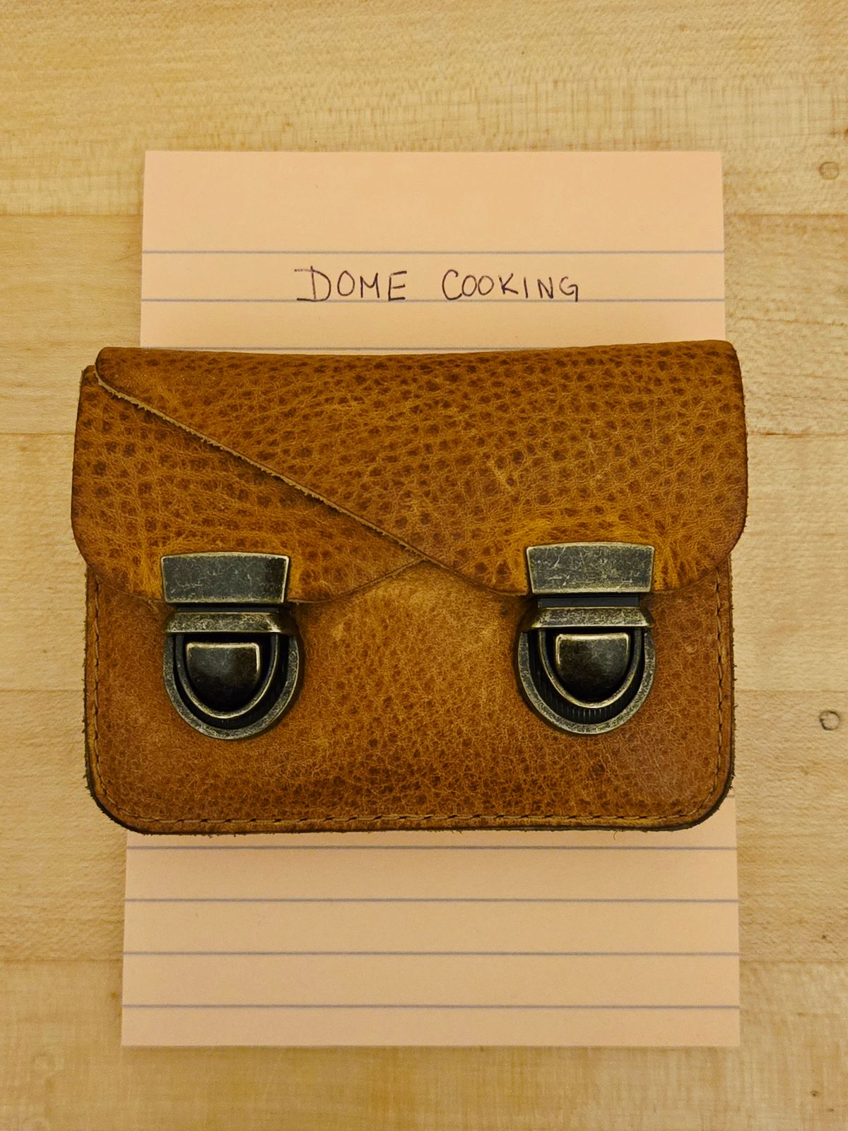 Photo by alleycat on November 6, 2025 of the Duluth Trading Company Accordion Wallet in Full-Grain Cowhide.