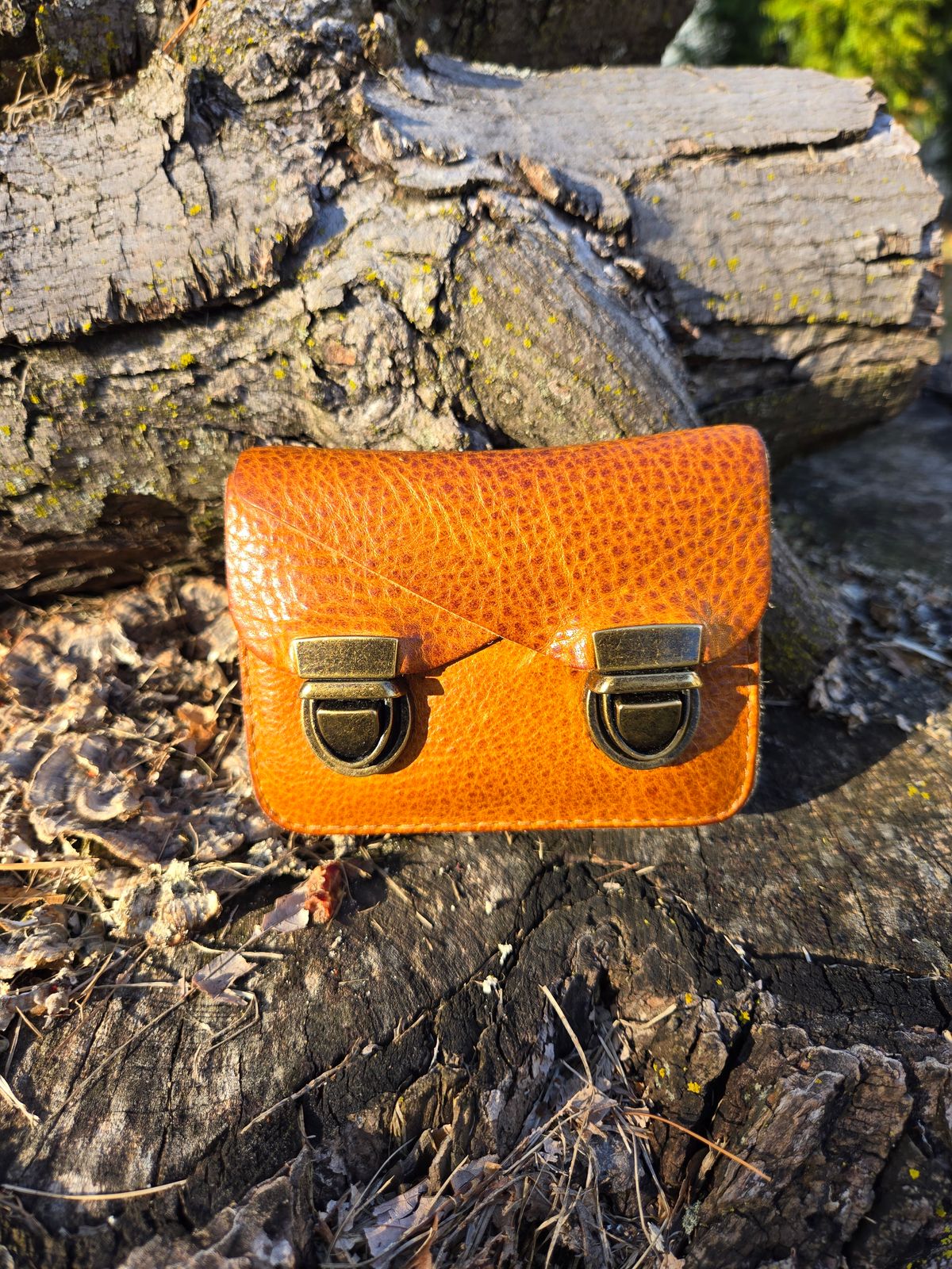 Photo by alleycat on April 5, 2026 of the Duluth Trading Company Accordion Wallet in Full-Grain Cowhide.