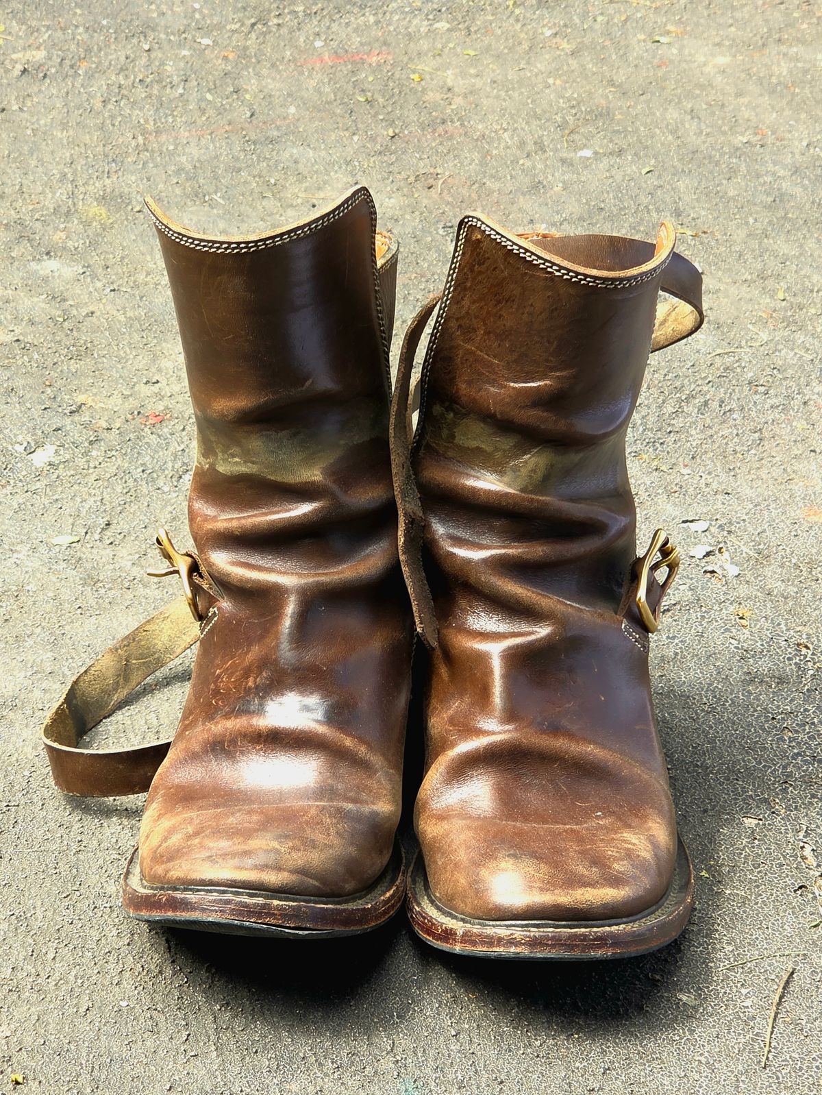 Photo by Jicojoson on February 4, 2026 of the Willie's Handmade Boots Jhodpur in Maryam Olive Horsebutt.