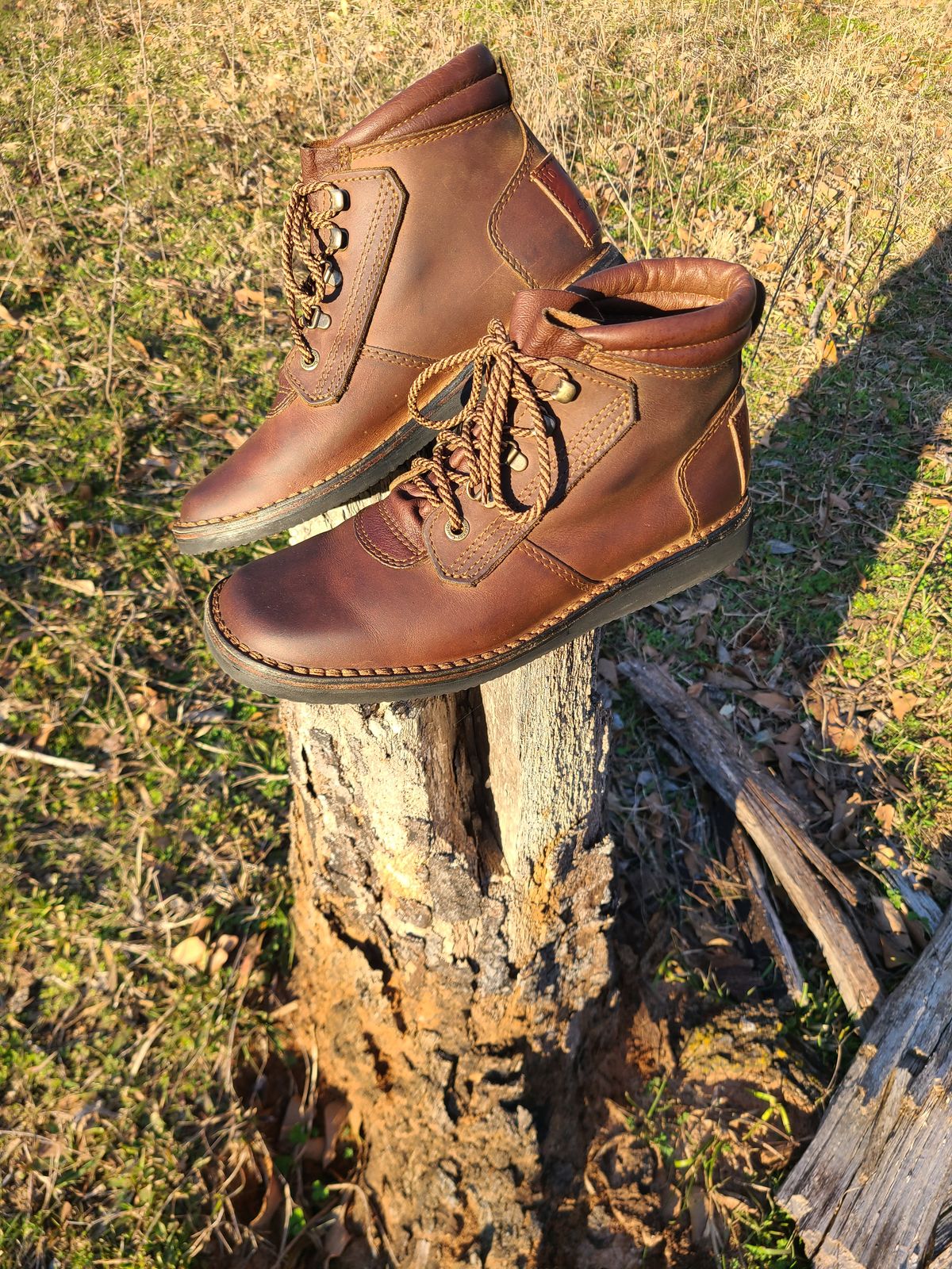 Photo by Lazarey on February 3, 2025 of the The Courteney Boot Company Safari (custom) in Mossop Leather - Dark Brown Bovine.