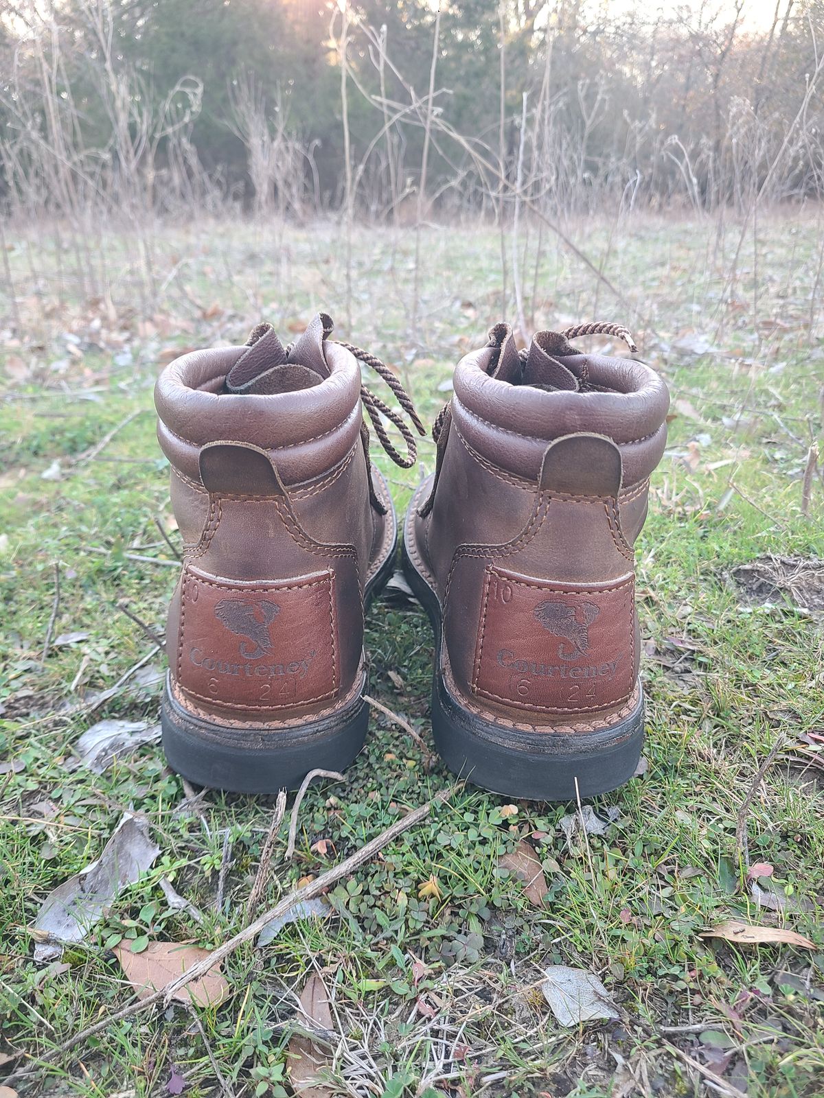 Photo by Lazarey on February 3, 2025 of the The Courteney Boot Company Safari (custom) in Mossop Leather - Dark Brown Bovine.