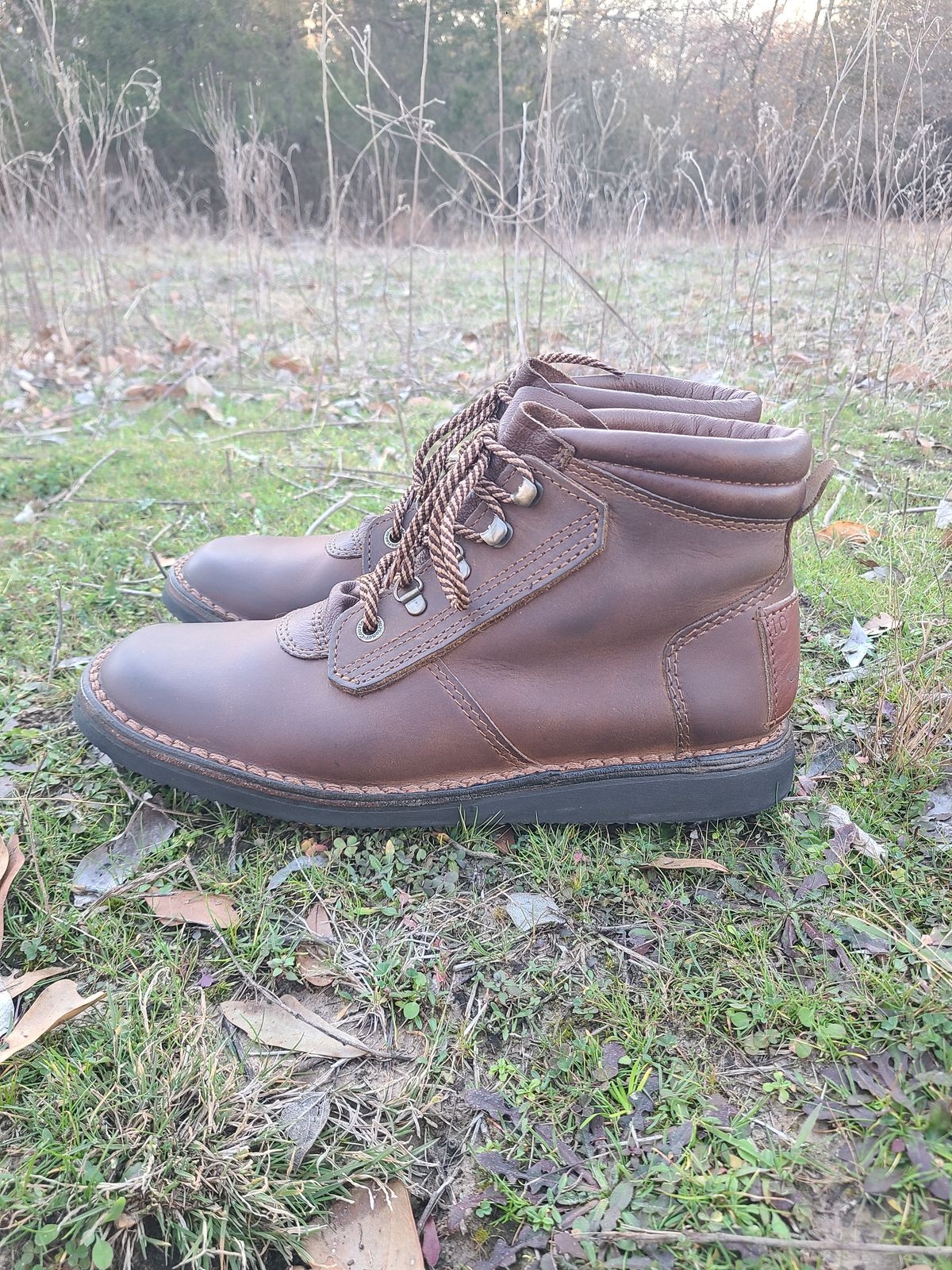 Photo by Lazarey on February 3, 2025 of the The Courteney Boot Company Safari (custom) in Mossop Leather - Dark Brown Bovine.