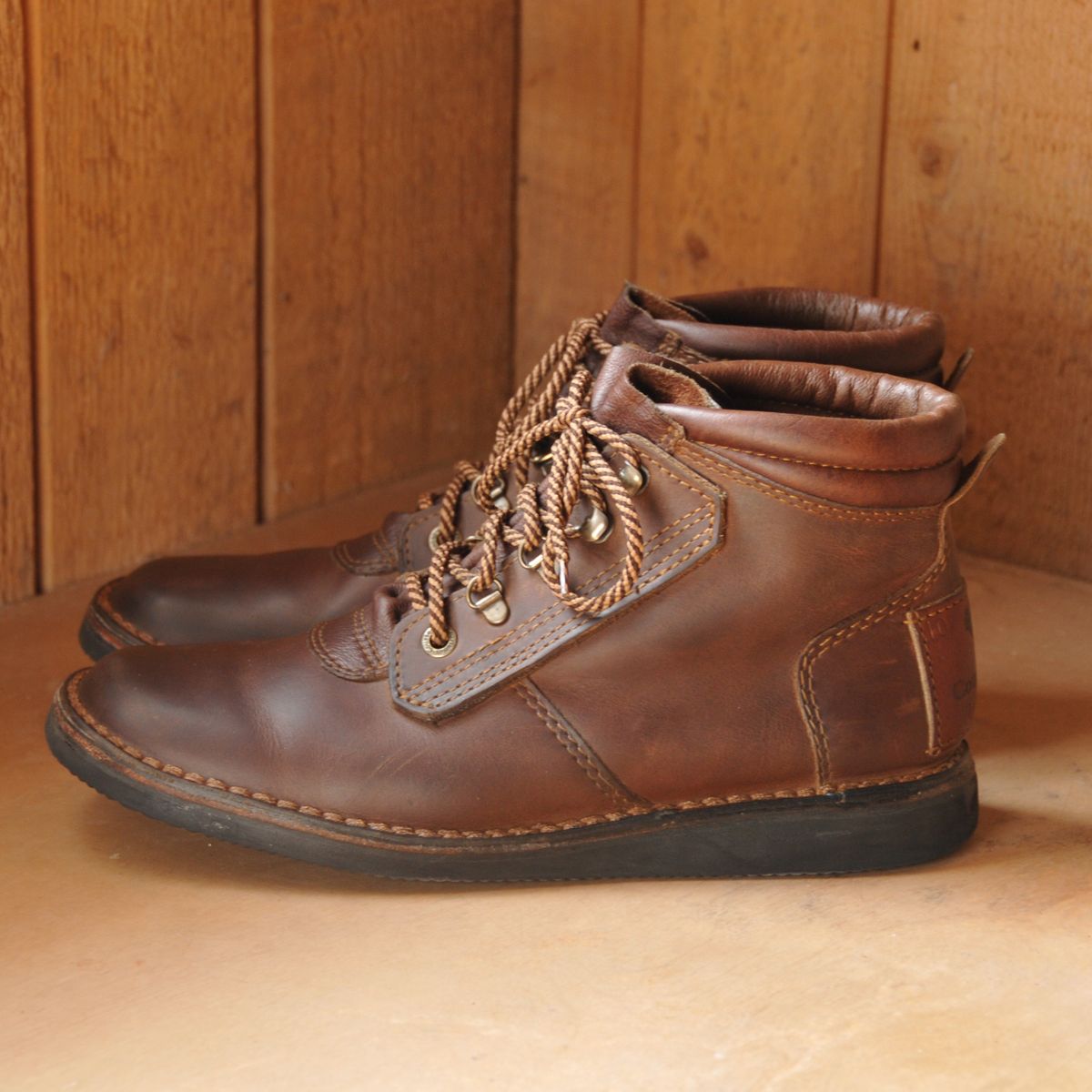 Photo by Lazarey on November 1, 2025 of the The Courteney Boot Company Safari (custom) in Mossop Leather - Dark Brown Bovine.