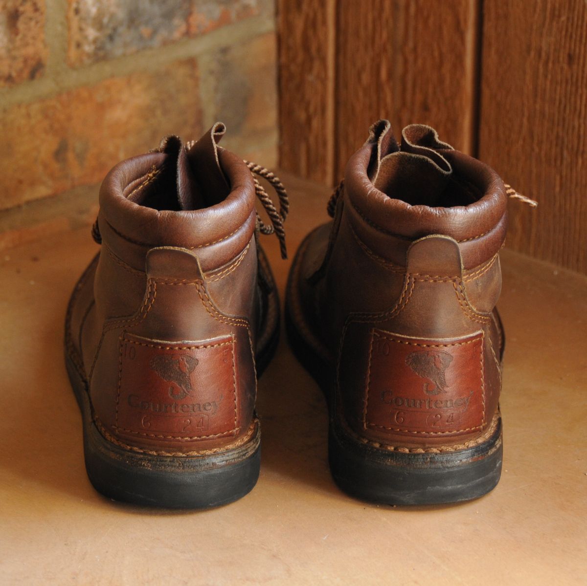 Photo by Lazarey on April 5, 2026 of the The Courteney Boot Company Safari (custom) in Mossop Leather - Dark Brown Bovine.