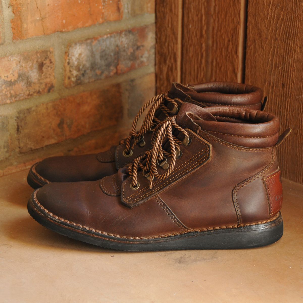 Photo by Lazarey on April 5, 2026 of the The Courteney Boot Company Safari (custom) in Mossop Leather - Dark Brown Bovine.