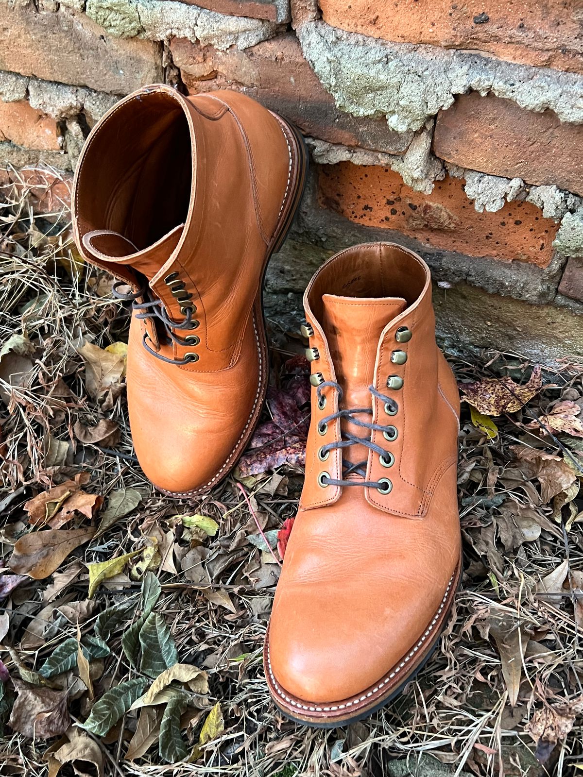 Photo by ChristianD on November 5, 2025 of the Grant Stone Diesel Boot in Horween Tan Essex.
