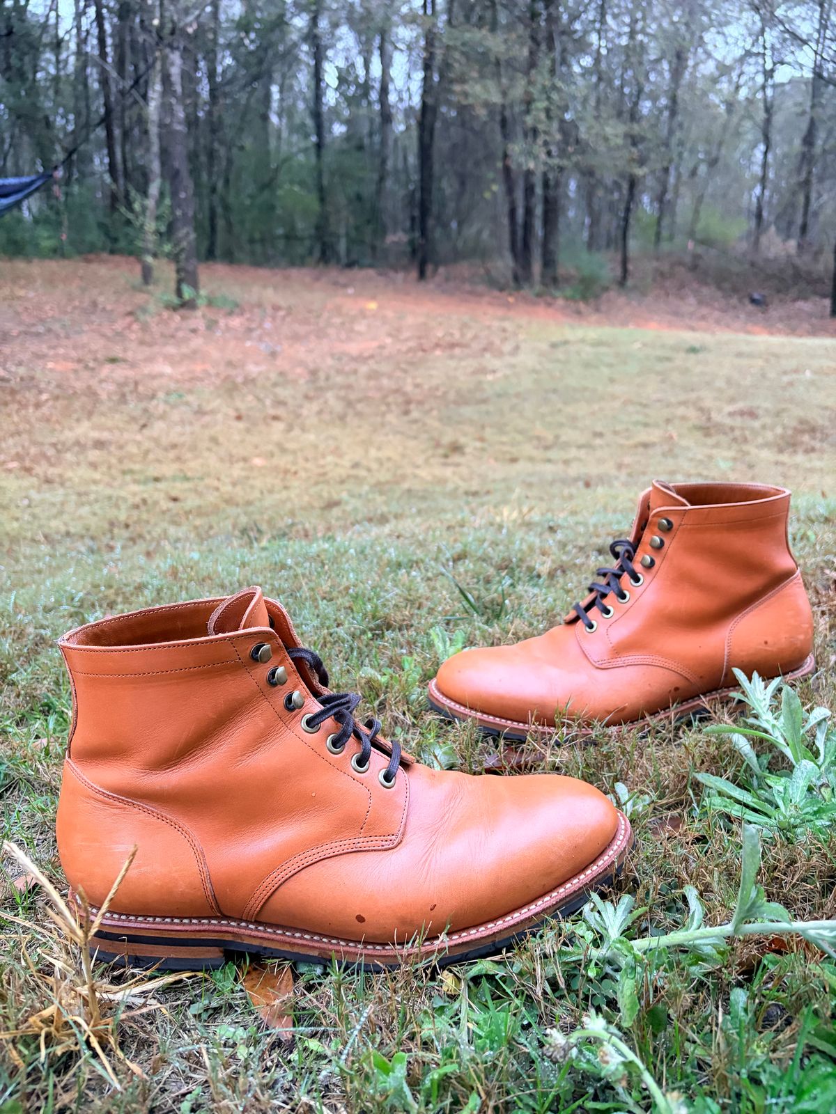 Photo by ChristianD on December 5, 2025 of the Grant Stone Diesel Boot in Horween Tan Essex.
