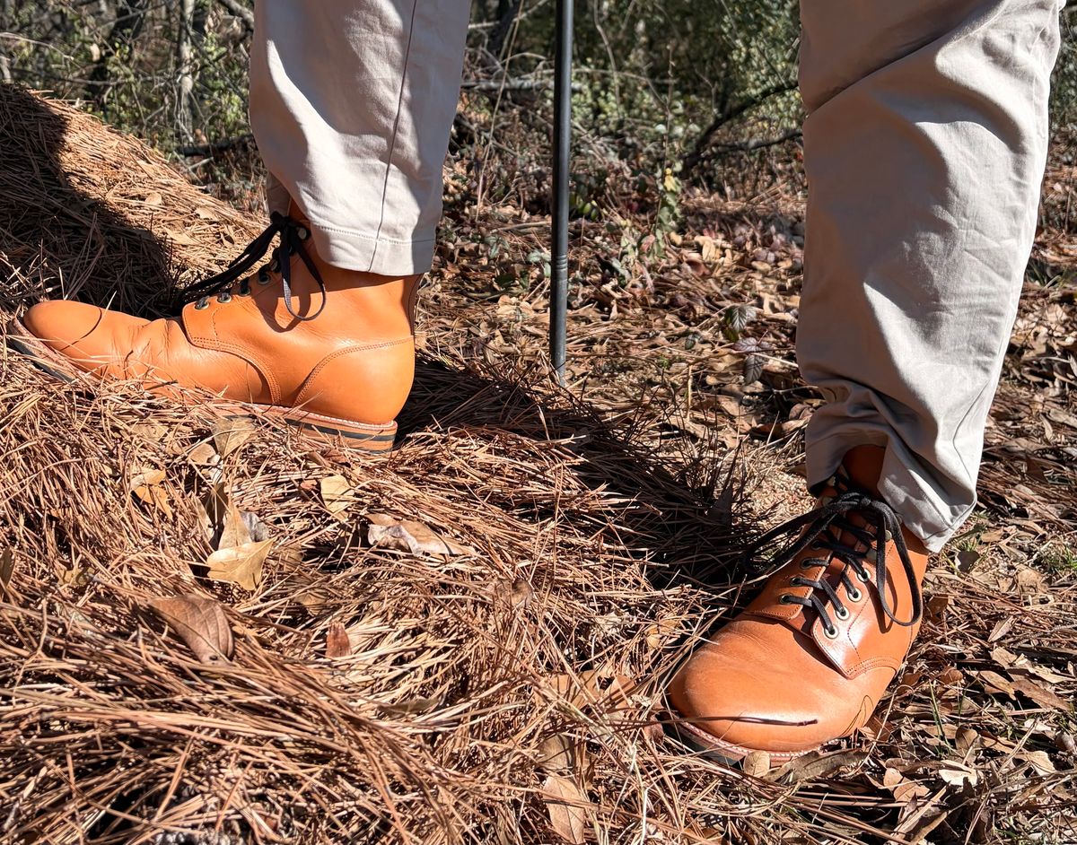 Photo by ChristianD on January 4, 2026 of the Grant Stone Diesel Boot in Horween Tan Essex.