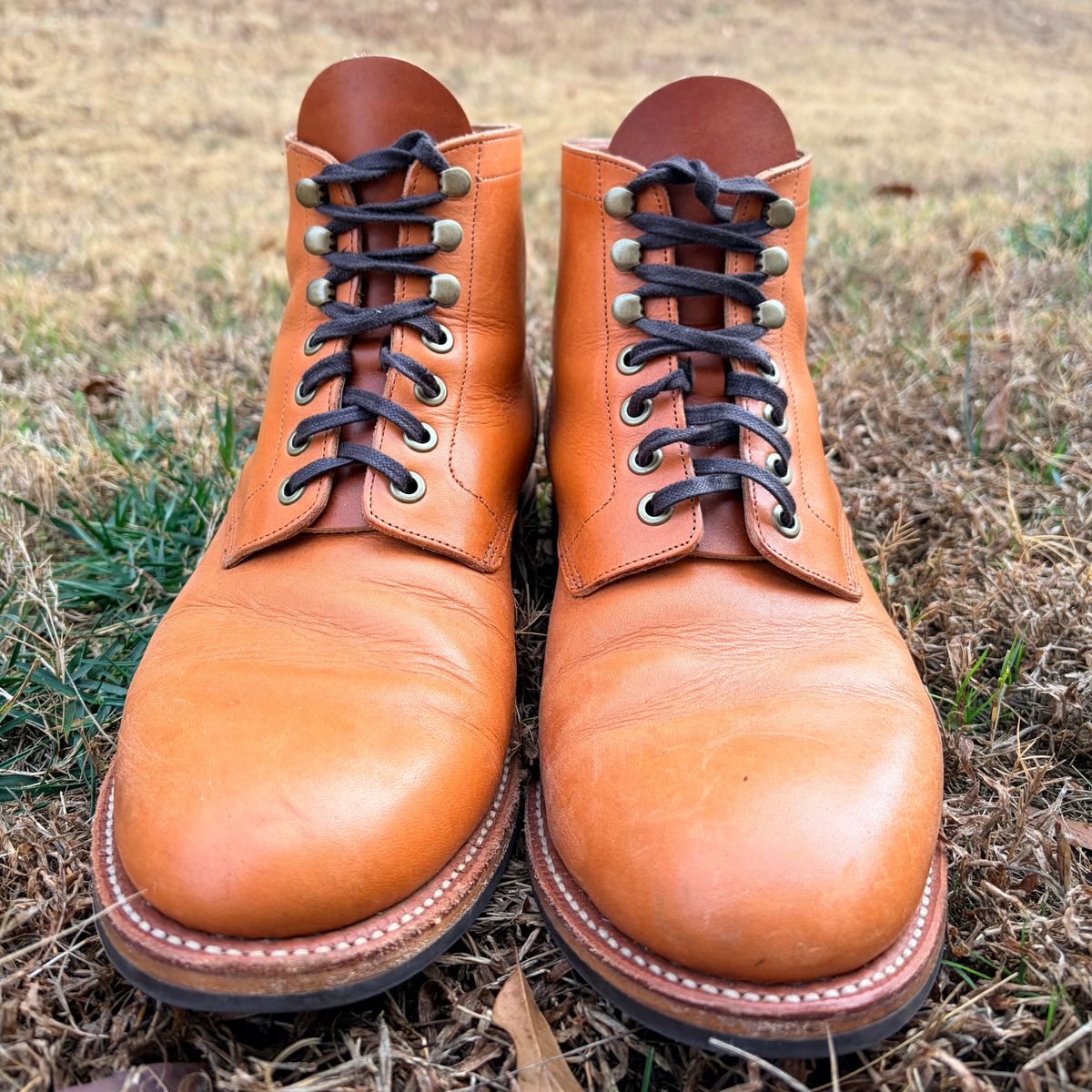 Photo by ChristianD on January 4, 2026 of the Grant Stone Diesel Boot in Horween Tan Essex.