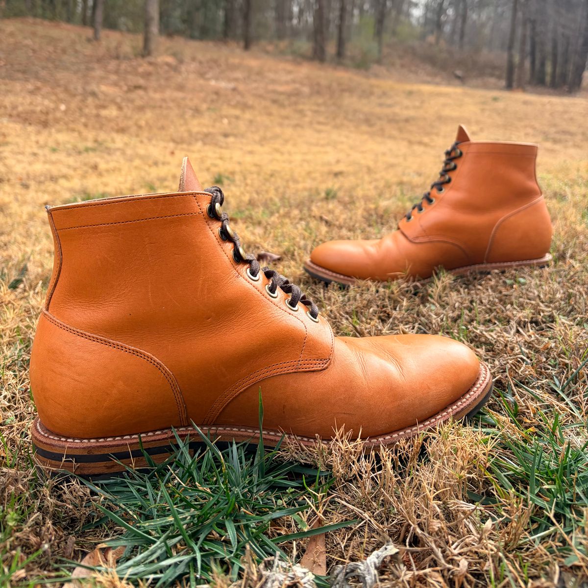 Photo by ChristianD on January 4, 2026 of the Grant Stone Diesel Boot in Horween Tan Essex.