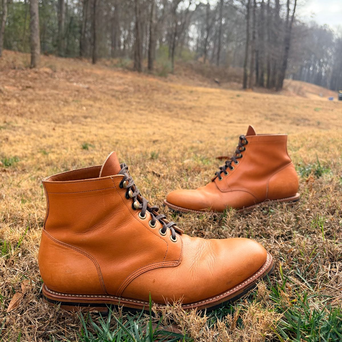 Photo by ChristianD on January 4, 2026 of the Grant Stone Diesel Boot in Horween Tan Essex.
