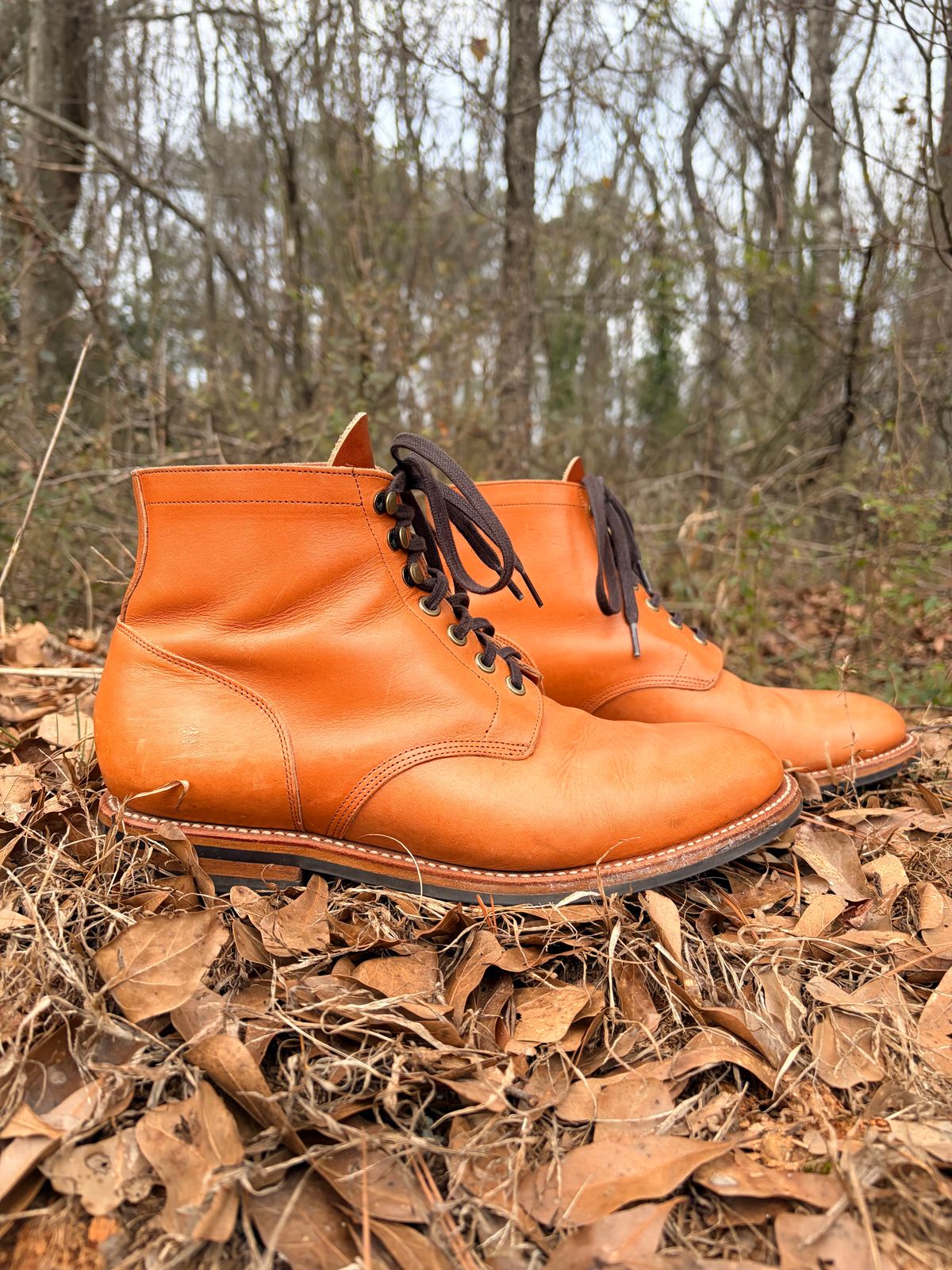 Photo by ChristianD on February 5, 2026 of the Grant Stone Diesel Boot in Horween Tan Essex.