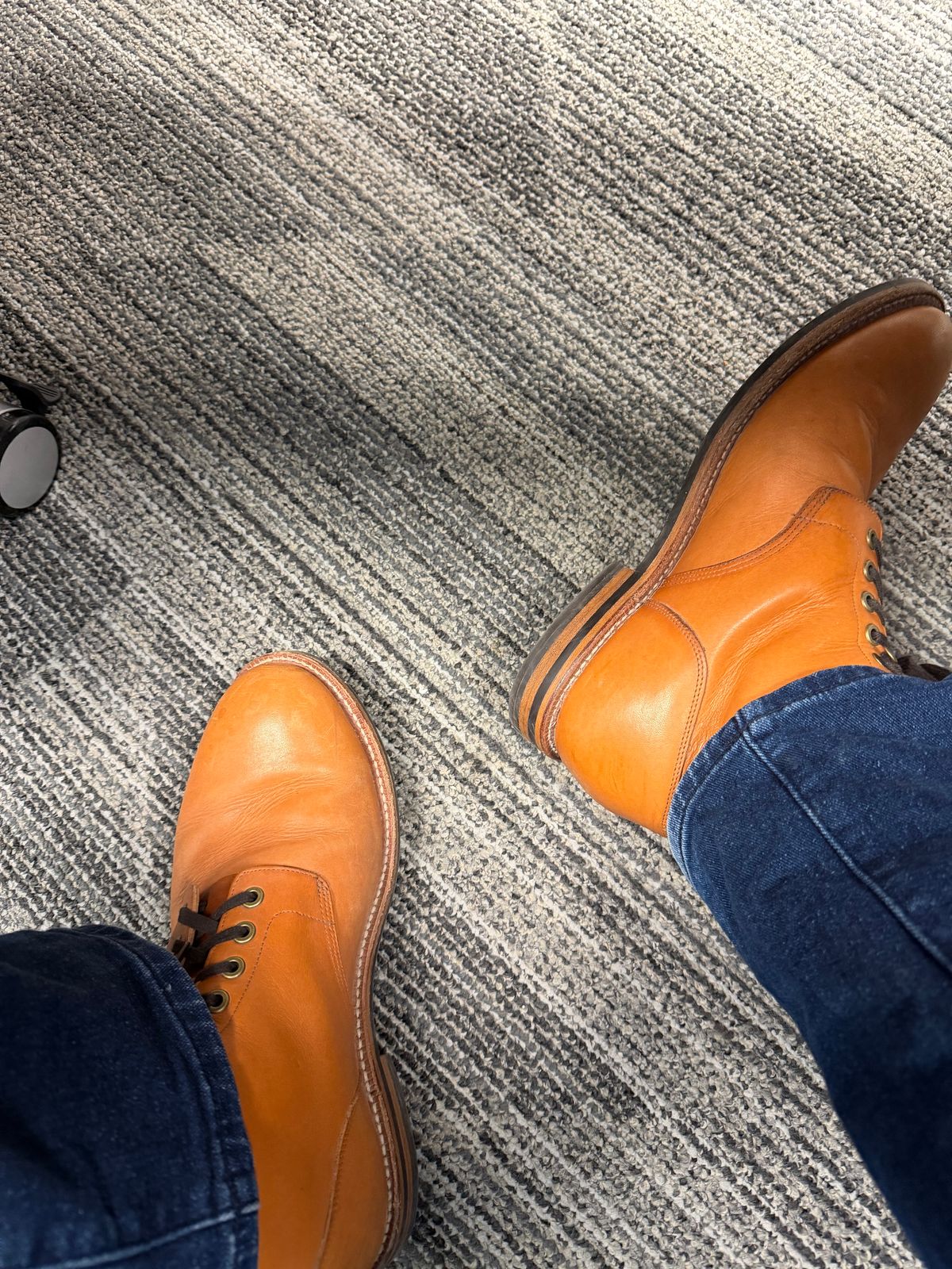 Photo by ChristianD on March 5, 2026 of the Grant Stone Diesel Boot in Horween Tan Essex.