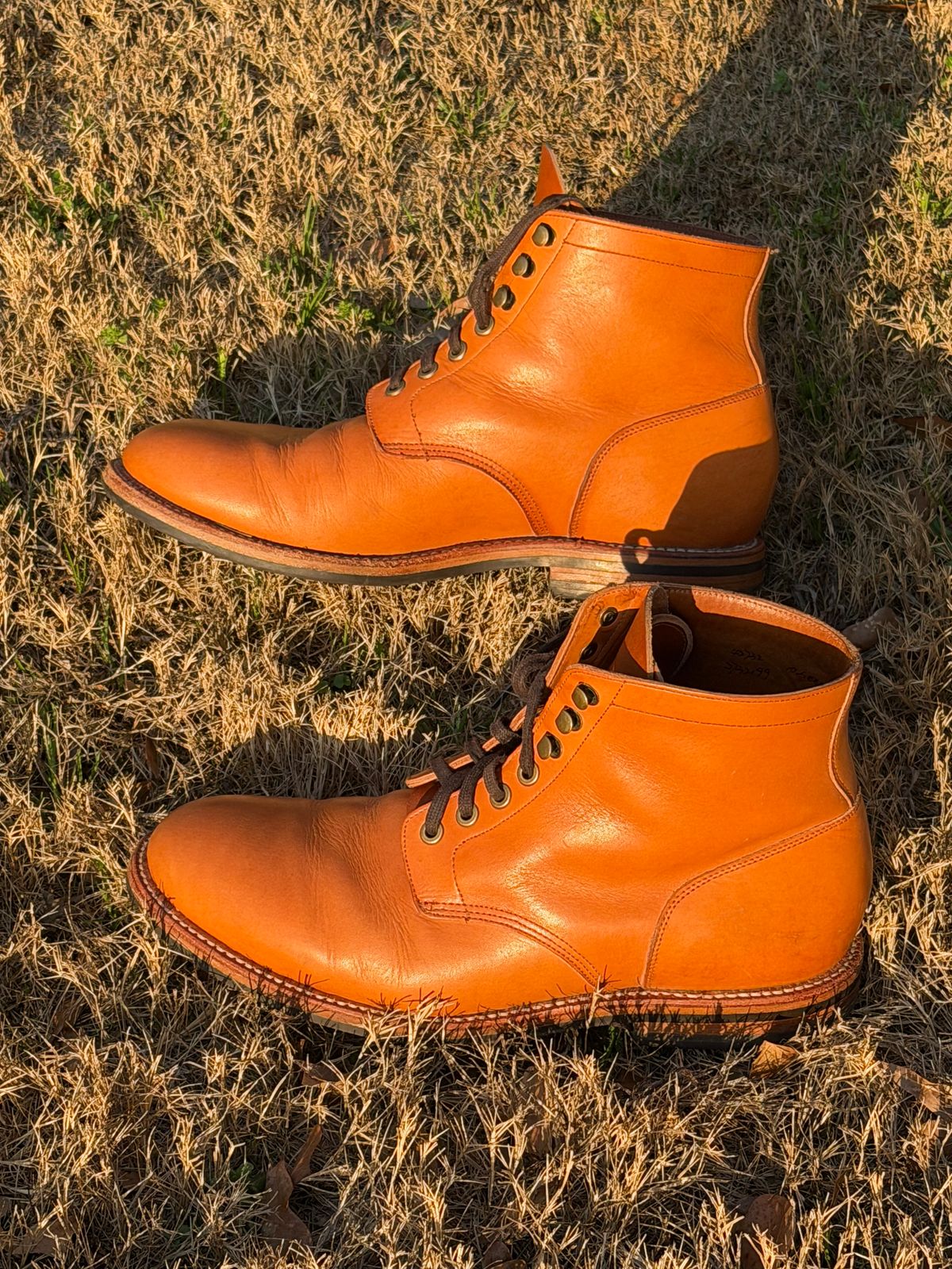 Photo by ChristianD on March 1, 2026 of the Grant Stone Diesel Boot in Horween Tan Essex.
