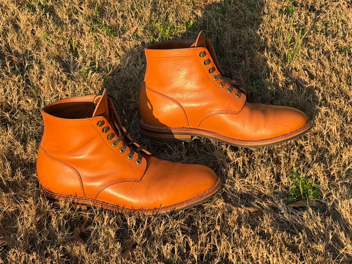Photo by ChristianD on March 1, 2026 of the Grant Stone Diesel Boot in Horween Tan Essex.