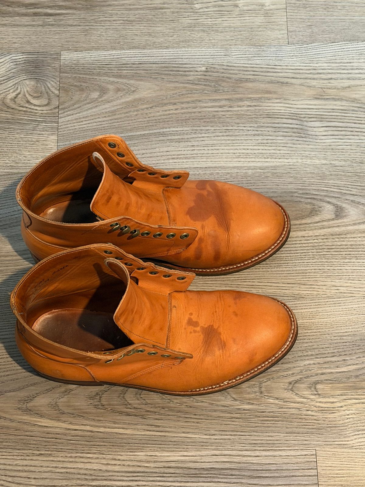 Photo by ChristianD on March 15, 2026 of the Grant Stone Diesel Boot in Horween Tan Essex.